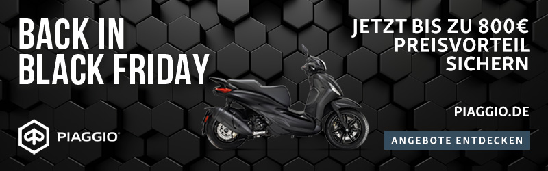 Piaggio Back in Black Friday